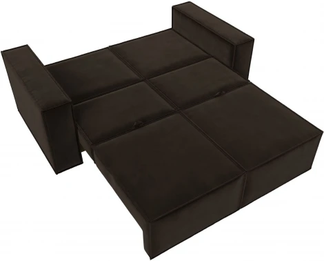 Диван прямой Куба мини (Коричневый/Микровельвет) Лига Диванов арт.121881