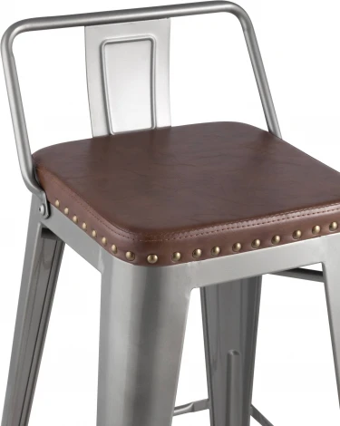 Стул полубарный Stool Group TOLIX SOFT серебристый УТ000001291