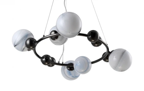 Подвесной светильник Crystal Lux SALVADORE SP6H BLACK CHROMIUM