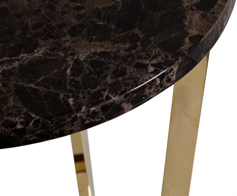 Стол журнальный Dark Emperador  d55х57,2 см Garda Decor арт.33FS-ET20C05-PG