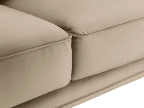 Диван Amsterdam трехместный ОГОГО (арт.583355), (Ткань/Светло-коричневый)