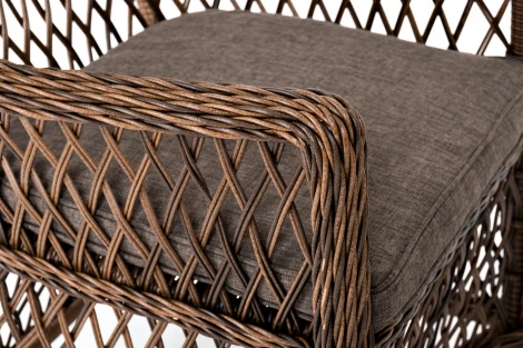 Обеденная группа плетеная, цвет коричневый 4SIS Эспрессо-80 L ECL2T1-3-SET brown