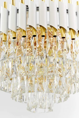 Подвесная люстра Lumina Deco Funneli LDP 6003-500 WT+F.GD