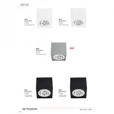Накладной точечный светильник Nowodvorski Box Led 6427 (220V)