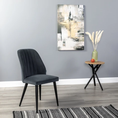 Стул Alen Diag grey/черный R-Home арт.410127150h_Diag grey_черный