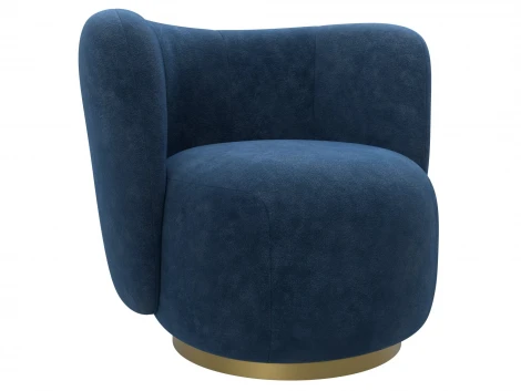 Кресло Лига-072 (Фанера//Велюр/Синий) Лига Диванов 131006