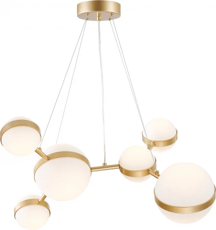 Подвесной светильник Favourite Asterismo 4448-6P (LED, 220V, на тросе, шарики, молекулы)