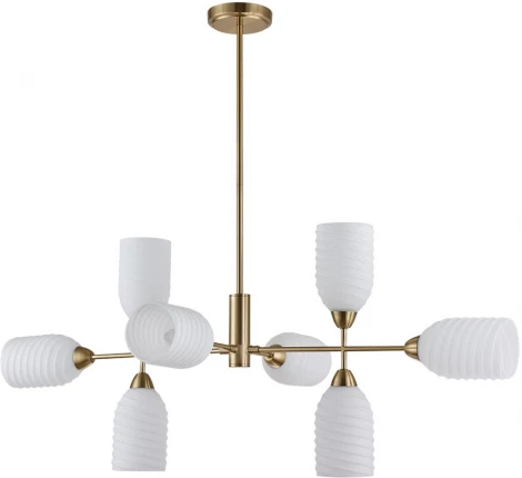 Потолочная люстра на штанге Lumion Monroe 6512/8C латунь E14 8*40W 220V