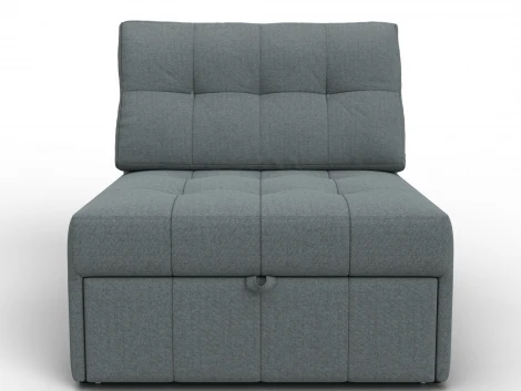 Кресло-кровать Лига-107 (80) (ЛДСП,Брус,Фанера,Рогожка/Серый) Лига Диванов 134892