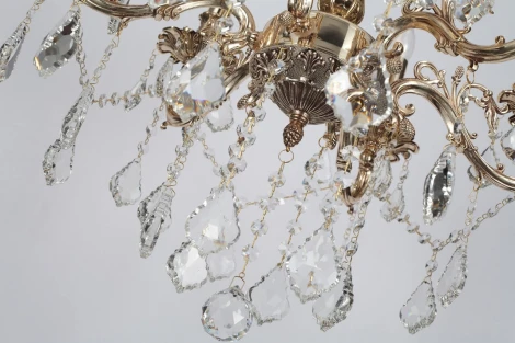 Подвесная люстра Lucia Tucci Barletta 122.6 coffe gold (220V, на цепи, подсвечник, свеча)