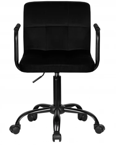 Набор 2 шт офисное кресло для персонала DOBRIN TERRY BLACK (черный велюр (MJ9-101))