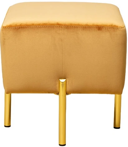 Пуфик Garda Decor MARIO-Velv ORANG (Золото/Оранжевый)