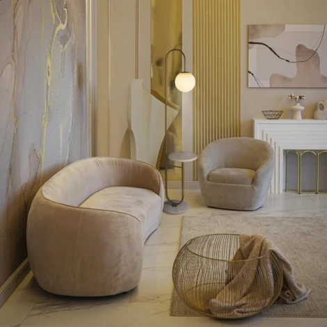 Торшер со столиком Loft It Sonni 10145 Gold (220V, выключатель)