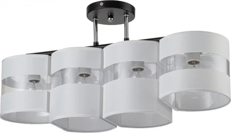 Потолочная люстра на штанге Escada Fantasy 641/4P 4х60Вт E27, металл/ткань, черный (220V)