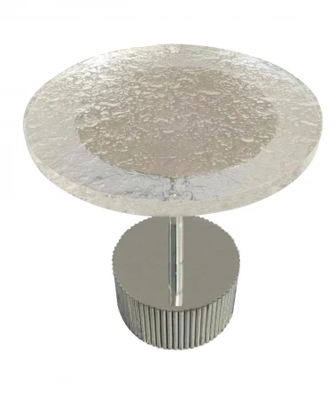 Стол журнальный IST-CASA Баухаус MH1792ET, 50х55см, серебро