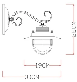 Бра Arte Lamp Lanterna A4579AP-1WG