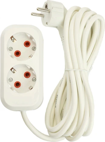 Удлинитель 2-х местный 2 метра с заземлением Stekker Home 49339