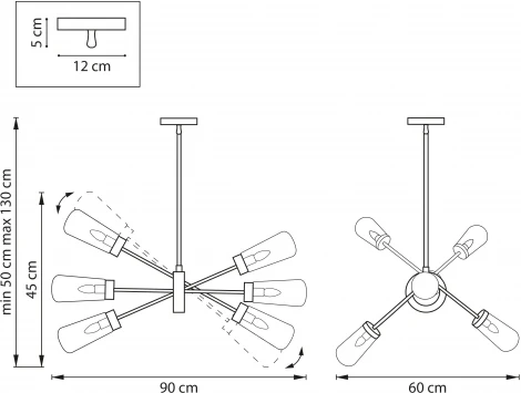 Потолочная люстра на штанге Crotone 690063 Lightstar (220V)