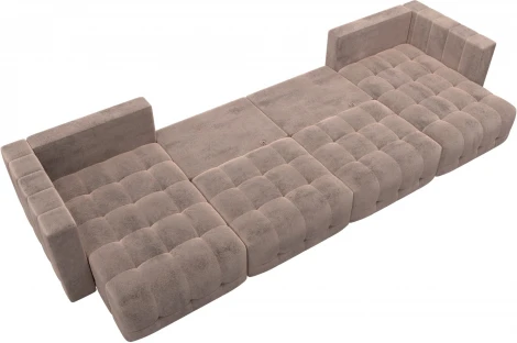 Диван П-образный Лига-052 НПБ Лонг Лига Диванов (Велюр) арт.128841