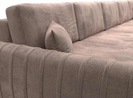 Диван П-образный Лига-057 НПБ МегаЛонг Лига Диванов (Велюр) арт.129362