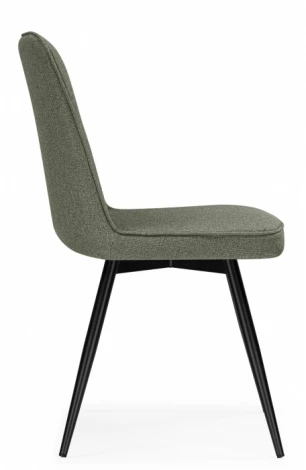 Обеденный стул Woodville Texas (Металл, Рогожка/Черный) арт.15890