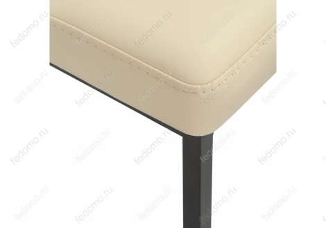 Банкетка Woodville Дион кожзам d1 / черный матовый 441437