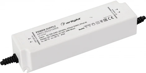 Блок питания ARPJ-KE421400A (60W, 1400mA, PFC) (IP65 Пластик) 021904 Arlight ARPJ