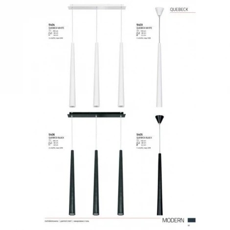 Подвесной светильник Nowodvorski Quebeck 5405 (220V, на проводе)