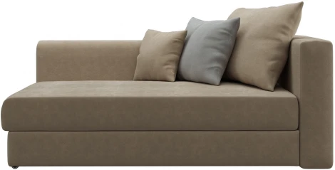 МЕДИСОН Kids Кушетка бежевая левый угол D1 furniture арт.AAA41391006