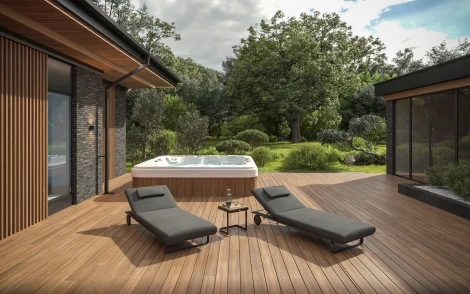 Шезлонг Gardenini Premium Hacienda S (Алюминий,Ткань/Темно-серый) арт.SPHCDS.010800.N1