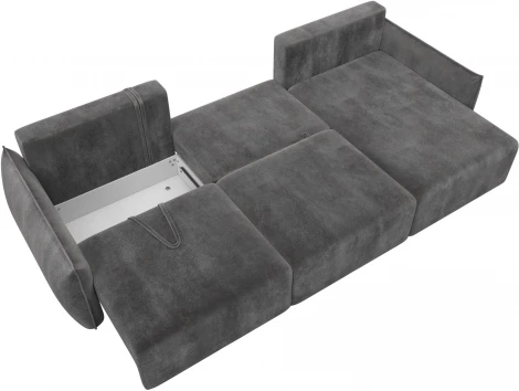 Диван угловой Лига-051 НПБ Лонг угол универсальный Лига Диванов (Велюр) арт.128667