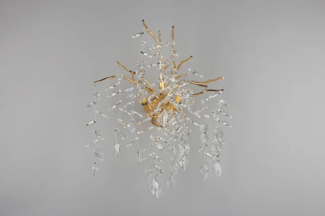 Бра Aployt Gertunia APL.847.01.03 (220V, хрусталь, подвески, листья, ветки)