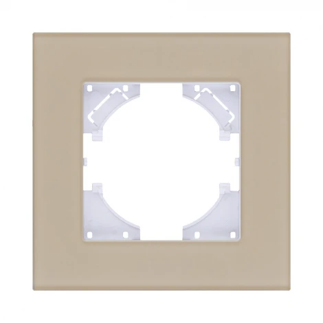 Рамка 1-постовая стекло золотой Kollinger Reflex MG RM1GD