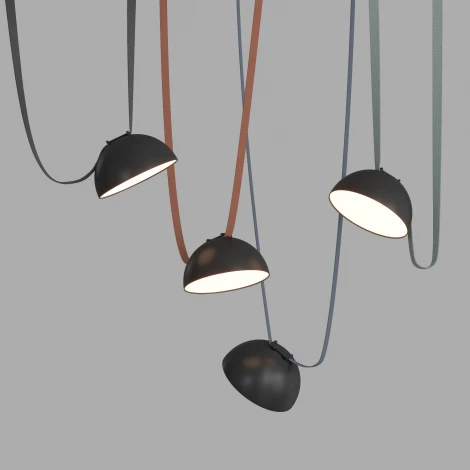 Трековый светильник 48V Denkirs Belty Flow DK5560-BK (LED, круглые)