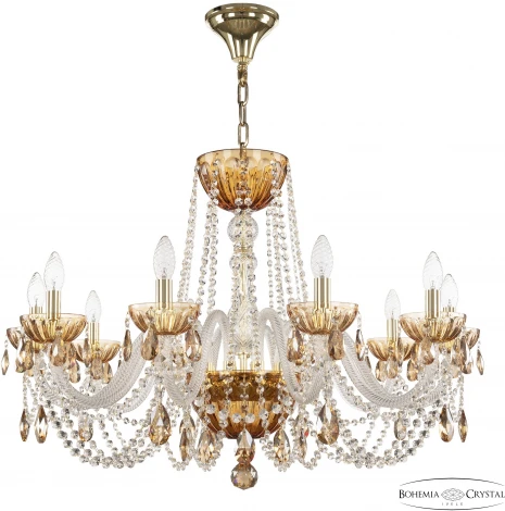 Подвесная люстра Bohemia 5402 5402/10/300 G Amber/M-1H K721