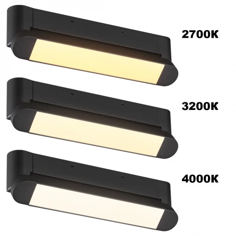 Светильник накладной с переключ. цв. температуры Novotech Iter 359799 черный IP20 LED 12W 180-265V 2700К/3200К/4000К