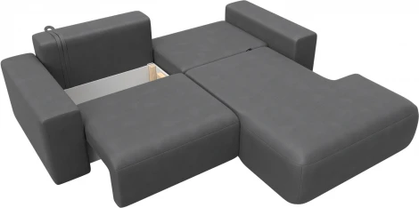 Диван угловой Лига-036 НПБ Классик правый угол Лига Диванов (Замша) арт.127741