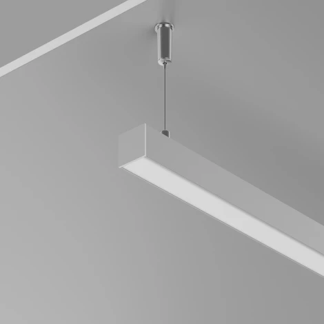 Алюминиевый профиль накладной-подвесной 25x22 серебро, 2 м, ALM-2522-S-2M Maytoni 633012