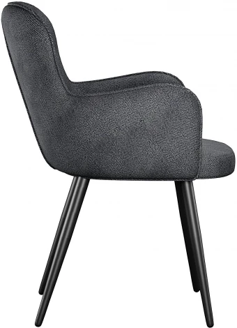 Стул DikLine 503 поворотный SB5 серый, ножки черные арт.00-00076326