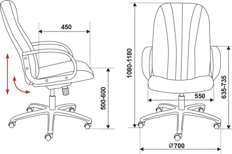 Кресло руководителя Бюрократ T-898AXSN слоновая кость Or-10 эко.кожа крестовина пластик
