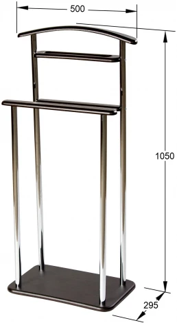 Вешалка костюмная Элдридж венге от фабрики Mebelik