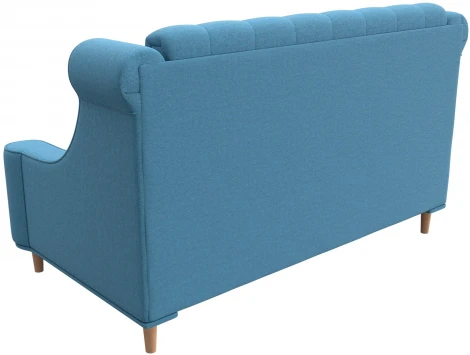 Диван кухонный прямой Бронкс (Голубой/Рогожка) Лига Диванов арт.123801