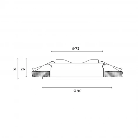 Встраиваемый светильник Hesby Lighting Harstad HSBL_0216