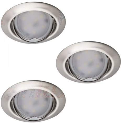 Комплект из 3-х встраиваемых точечный светильников Kanlux TRIBIS 23848 (220V, круглые)