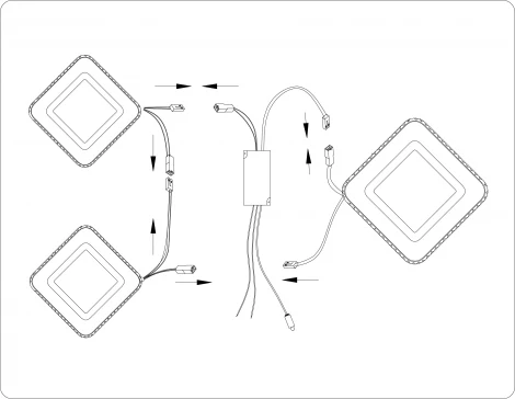 Потолочная люстра светодиодная с пультом Ambrella Original FA8877 (регулировка яркости, 220V)