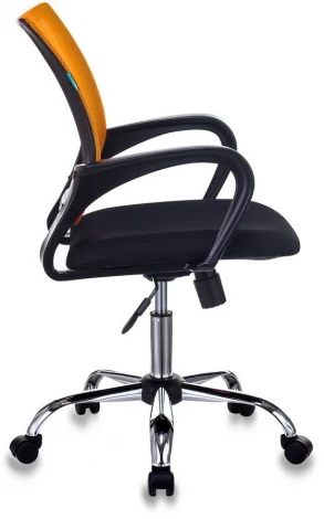 Кресло Бюрократ CH-695N/SL/OR/BLACK спинка сетка оранжевый TW-38-3 сиденье черный TW-11 крестовина хром УТ000003023