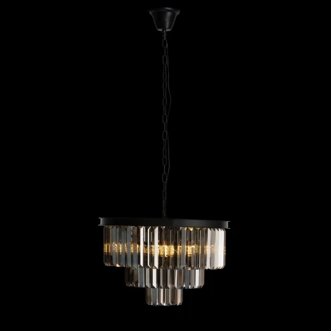 Подвесная люстра каскадная Loft IT Prism 10018/500C (220V, хрусталь, на цепи)