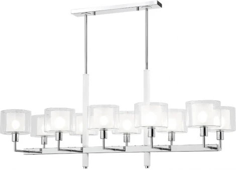 Потолочная люстра на штанге Crystal Lux Maestro SP-PL10 L1100 CHROME (220V)