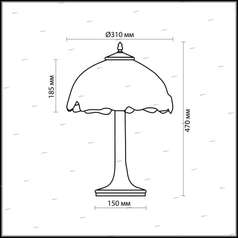 Интерьерная настольная лампа Odeon Light Garden 2525/1T