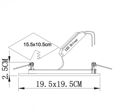 Встраиваемый точечный светильник Arte Lamp Vega A7516PL-2WH